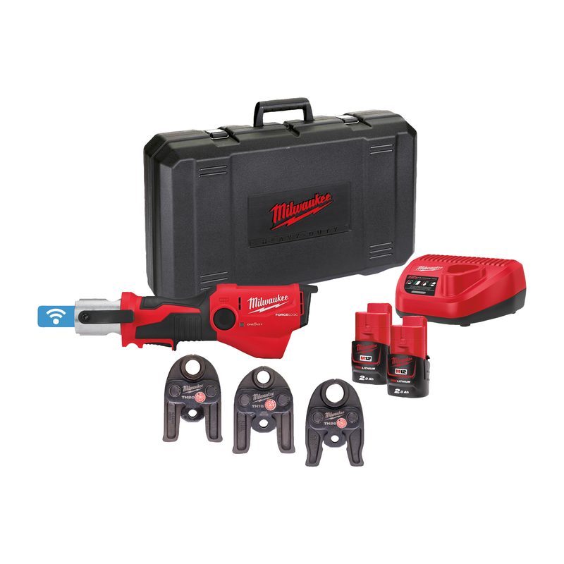 Milwaukee M12 ONEHPT-202CTH-SET subkompaktní hydraulický lis s ONE-KEY