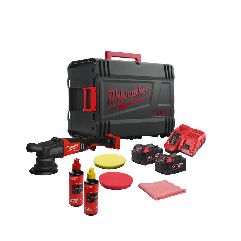 Milwaukee M18 FROP15-502X KIT Aku excentrická leštička - 15 mm