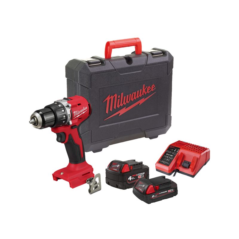 Milwaukee M18 BLPDRC-422C Kompaktní bezuhlíková příklepové vrtačka - 60,5 Nm