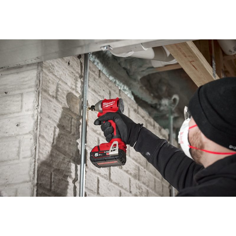 Milwaukee M18 BLPP2B3-502X bezuhlíkový set nářadí (M18 BLIDR, M18 BLDD2), w/2xM18 B5, M12 -18FC