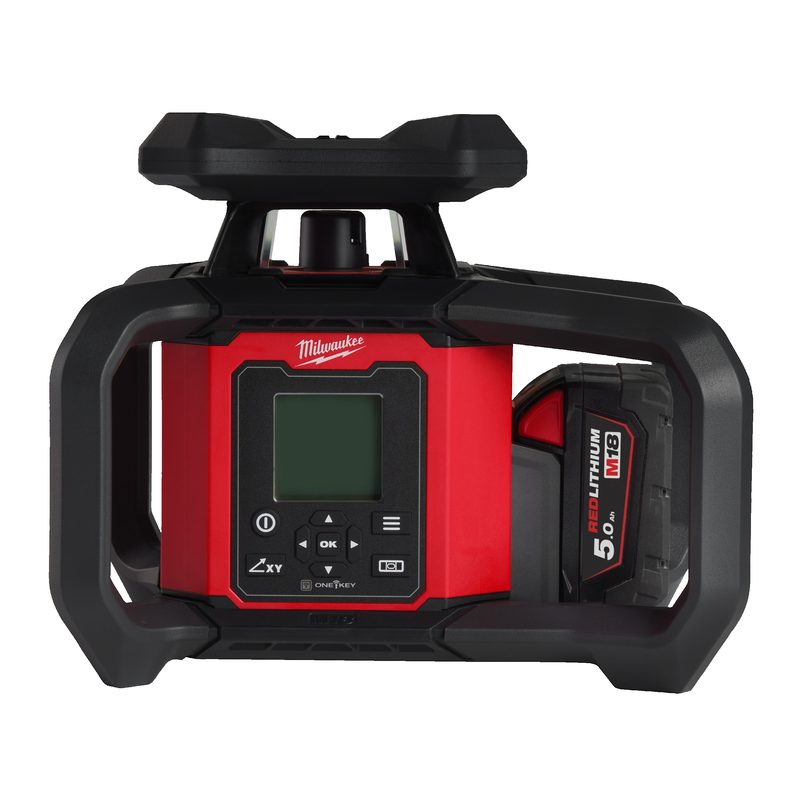Milwaukee M18 RLOHV1200-201C Rotační laser duální nastavení sklonu, horizontální/ vertikální 1200m - ONE KEY