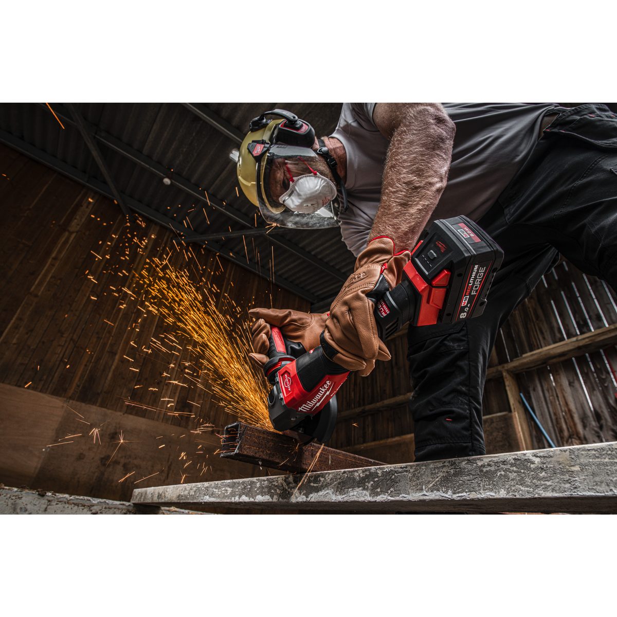 Milwaukee M18 FHSAG125XPDB2-802X Vysoce výkonná bruska s kolébkovým spínačem - průměr 125