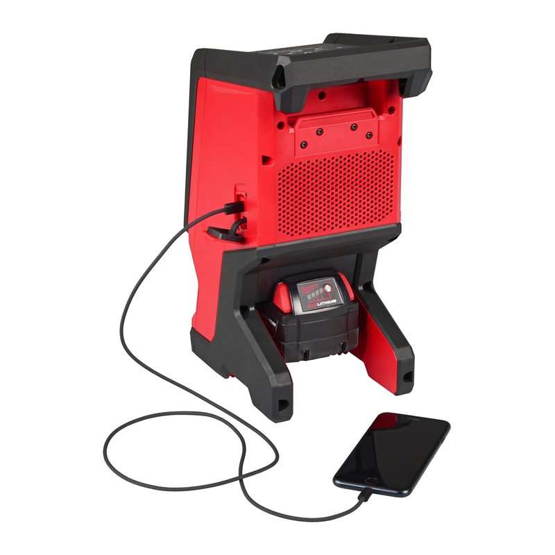 Milwaukee M18 SPEJSG2-0 reproduktor na staveniště s funkcí AUDIO LINK