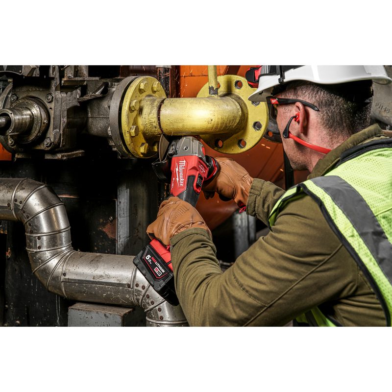 Milwaukee M18 FSAG125XB-0 125 mm úhlová bruska s posuvným spínačem