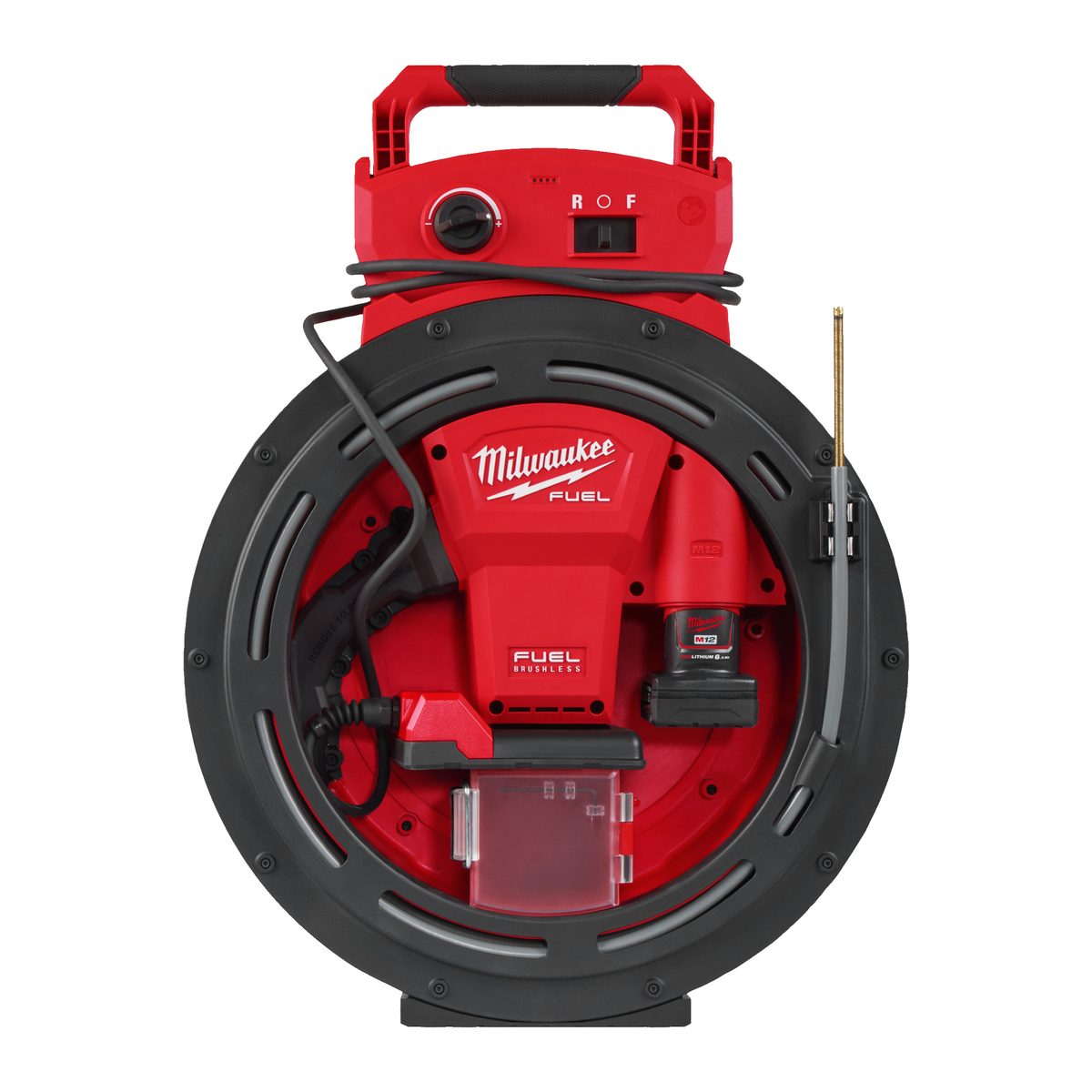 Milwaukee M12 HSFSM-602 Vysokorychlostní čistič potrubí s ohebnou hřídelí – 1850 rpm