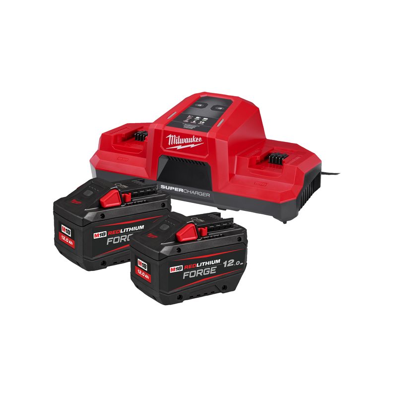 Milwaukee M18 FORGE NRG-122 Sada akumulátorů a nabíječky