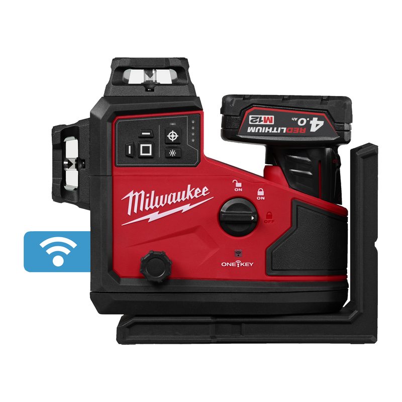 Milwaukee M12 A3PLO-401C Křížový laser 360° s automatickým zarovnáním paprsku