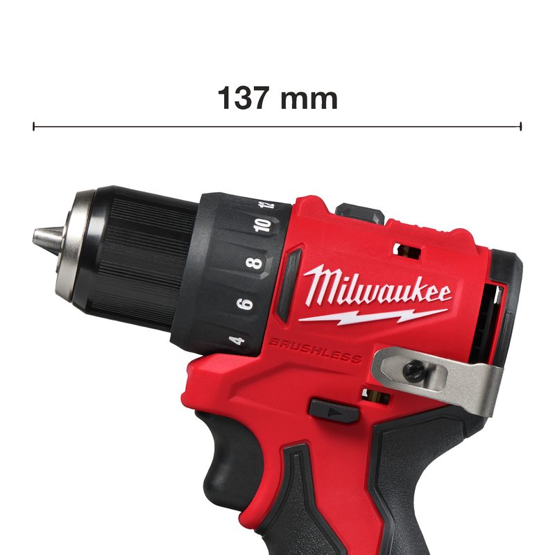Milwaukee M12 BLDDRC-0 Kompaktní bezuhlíkový šroubovák – 40 Nm