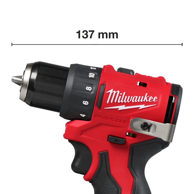 Milwaukee M12 BLDDRC-202C Kompaktní bezuhlíkový šroubovák – 40 Nm