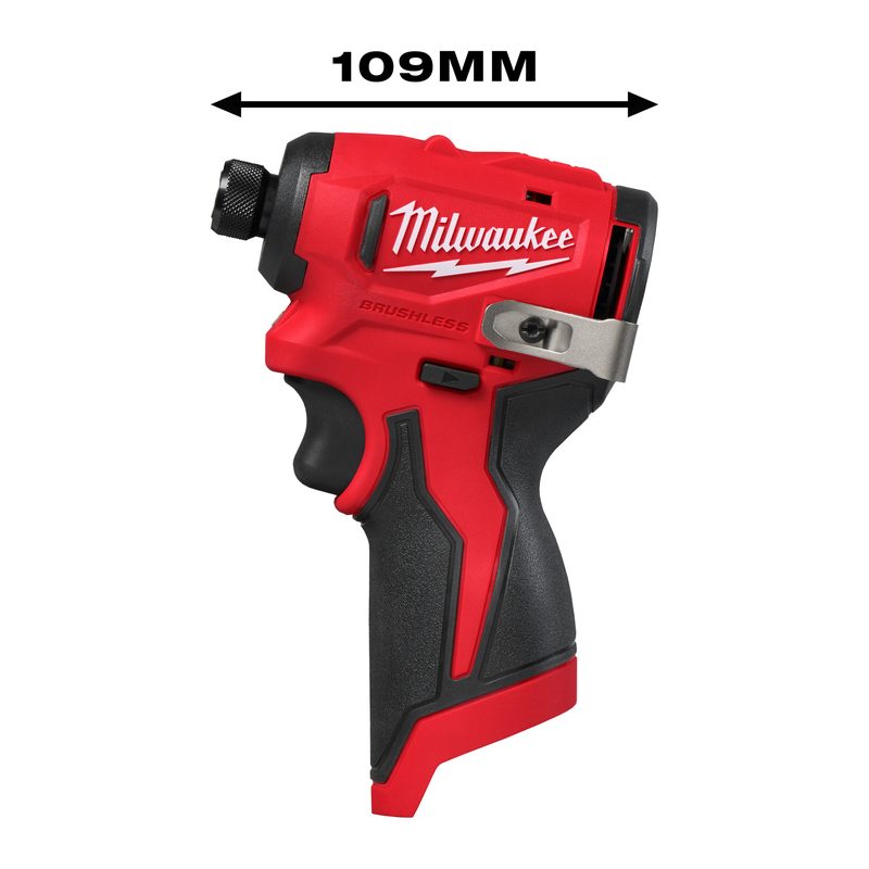 Milwaukee M12 BLIDRC-0 Kompaktní bezuhlíkový rázový utahovák – 124 Nm