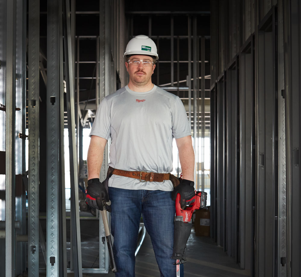 Milwaukee Lehké funkční triko s krátkým rukávem WORKSKIN - XXL