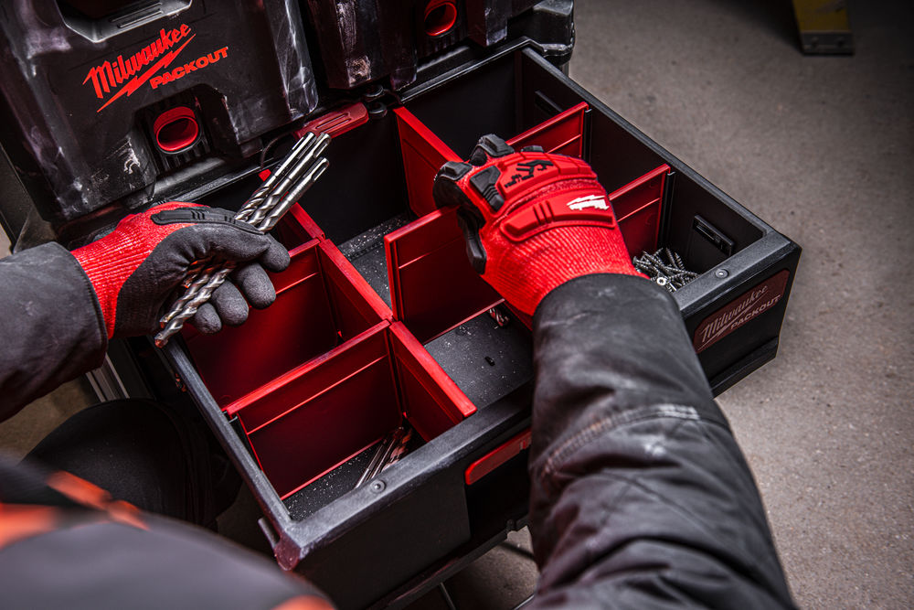 Milwaukee PACKOUT BOX SE 2 ZÁSUVKAMI