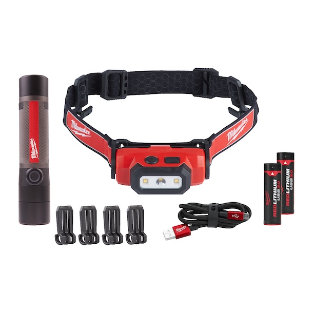 Milwaukee L4 FMHLLED-302 Sada osvětlení REDLITHIUM USB