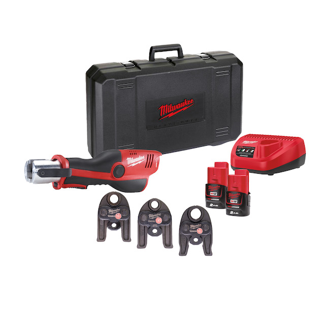 Milwaukee M12 HPT-202C TH-KIT, Kompaktní hydraulický lis s čelistmi TH
