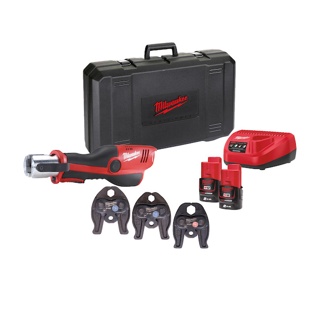 Milwaukee M12 HPT-202CV-SET2 M12 FORCE LOGIC kompaktní hydraulický lis