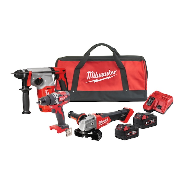 Milwaukee M18 FPP3Q-502BEU FUEL Sada nářadí