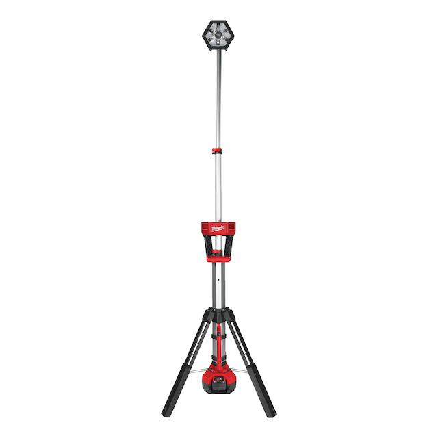 Milwaukee M18 SAL-502B Výkonná LED stojanová svítilna, taška, 2 x akumulátor a nabíječka