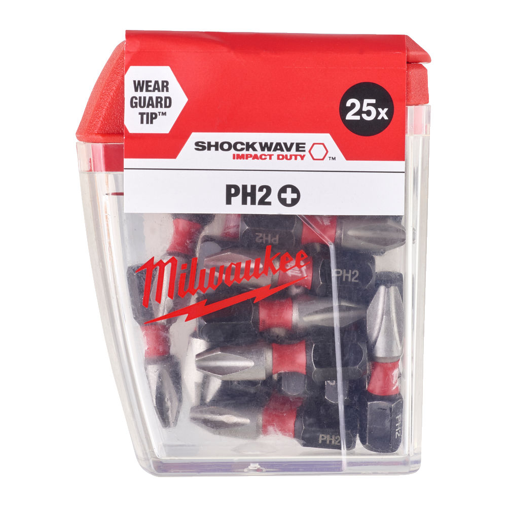 Milwaukee Šroubovací bity ShW PH2 25mm - 25ks