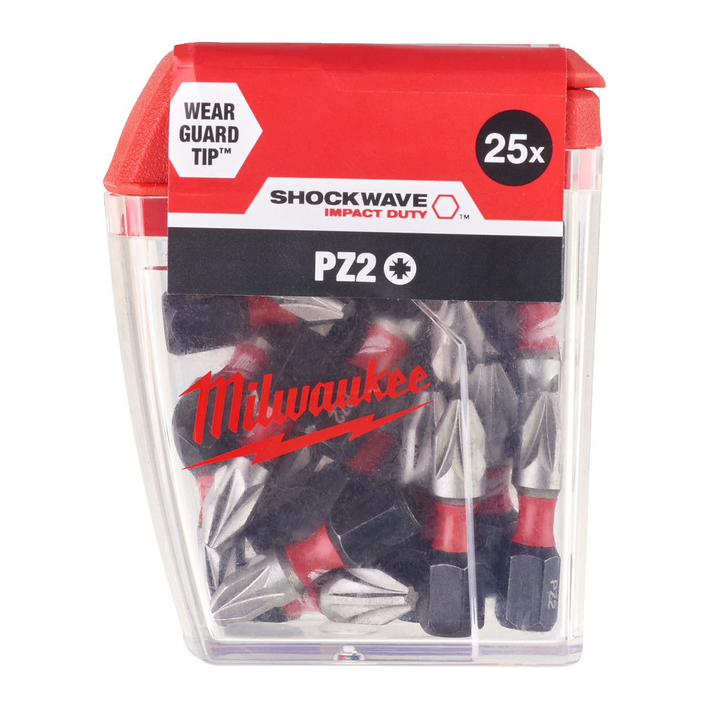 Milwaukee Šroubovací bity ShW PZ2 25mm-25ks