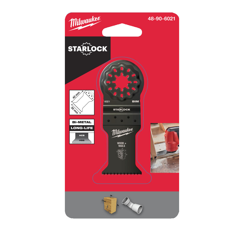 Milwaukee Nůž na ponorné řezání do dřeva s hřeby 35x42mm (1ks)