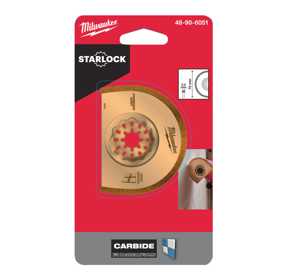 Milwaukee Karbidový nůž na odstranění spárovací hmoty 75x2,2mm