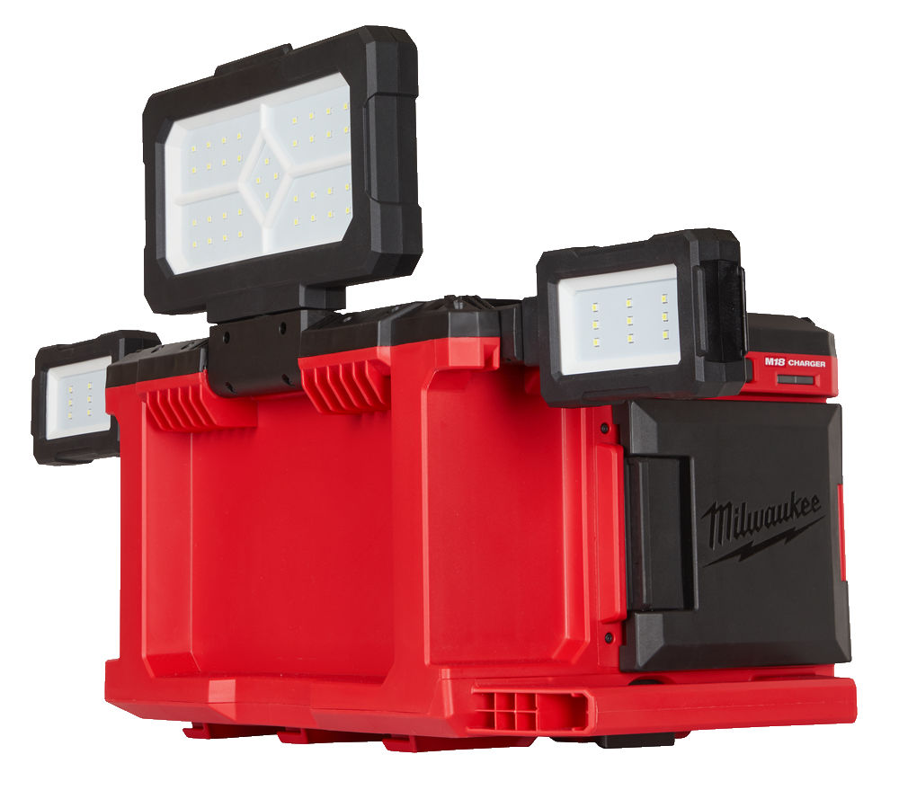 Milwaukee M18 POALC-0 PACKOUT PROSTOROVÉ SVĚTLO A NABÍJEČKA, 3000 Lumenů