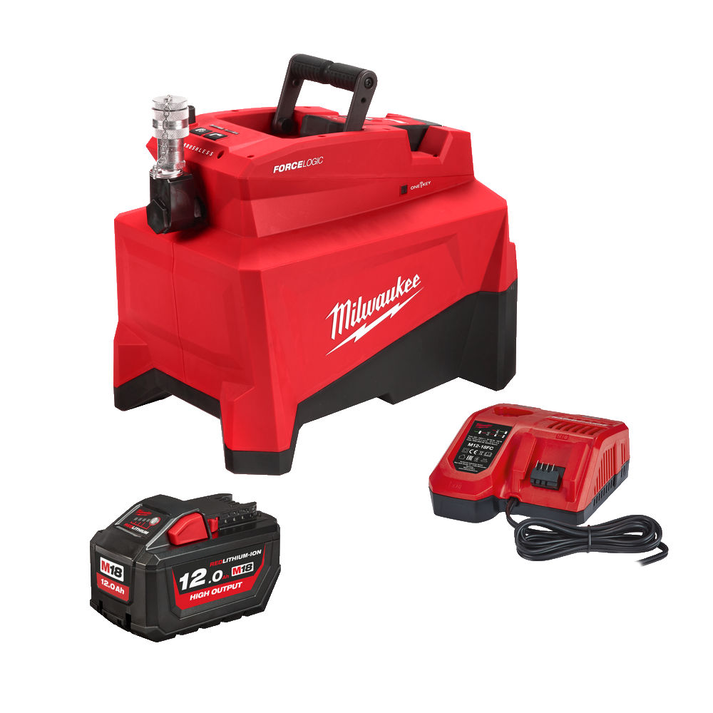 Milwaukee Aku hydraulická pumpa M18 HUP700-121 - 700 BAR FORCE LOGIC