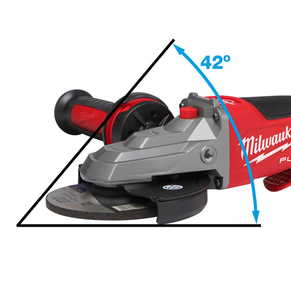 Milwaukee M18 Fuel 125 mm Úhlová bruska s plochou hlavou, brzda FSAGF125XPDB-0X