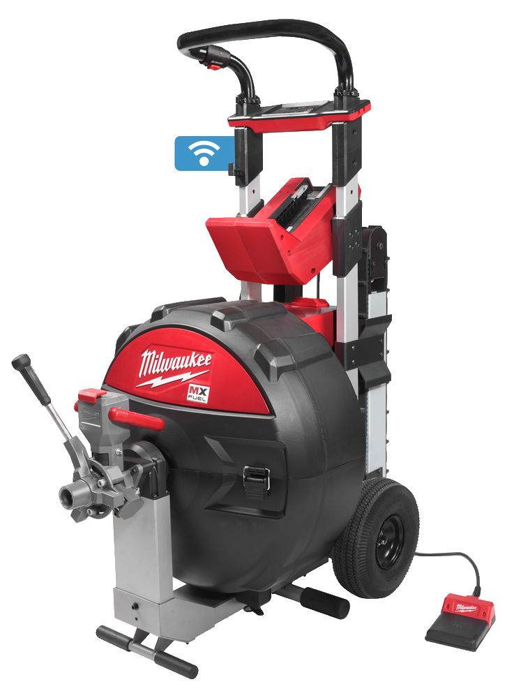 Milwaukee MXF LSDP - MX FUEL VELKÁ BUBNOVÁ ČISTIČKA POTRUBÍ S POWERTREDZ