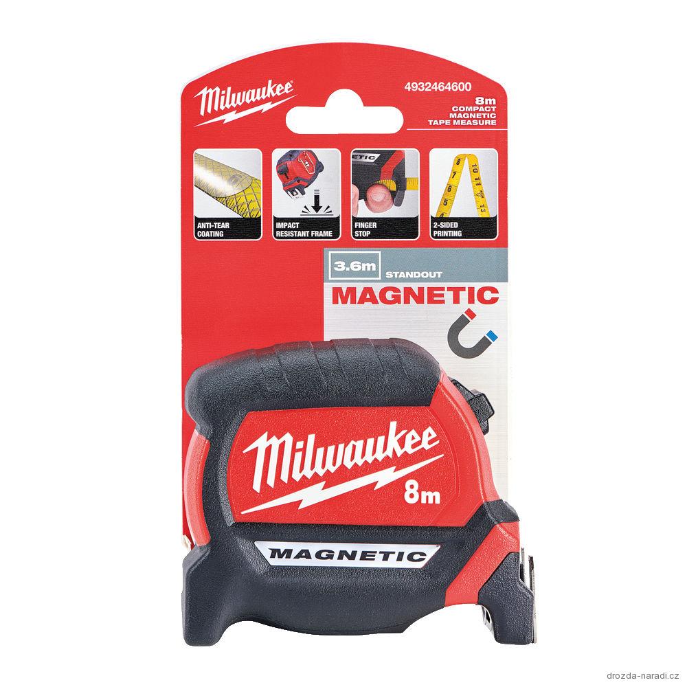 Milwaukee Magnetické měřící pásmo 8 m