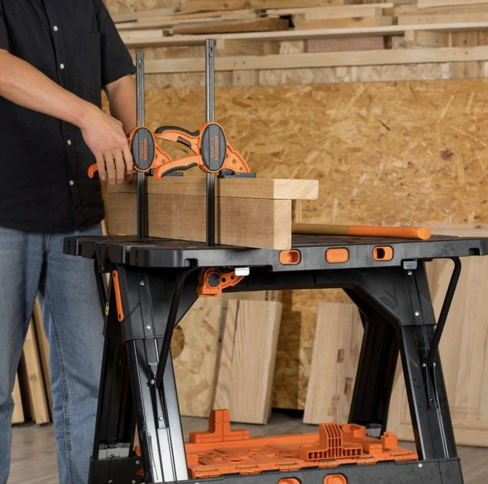 Skládací pracovní stůl PONY JORGENSEN s nastavitelnou výškou - plocha 787 × 635 mm