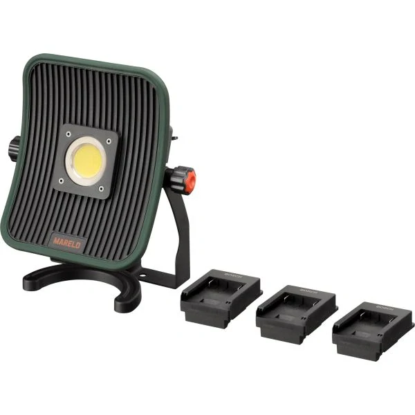 Mareld - Pracovní lampa BLAZE 6500 DP - adaptér na Milwaukee, Dewalt, Bosch a Makita aku