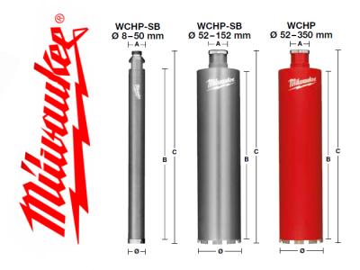 Milwaukee Diamantová vrtací korunka WCHP průměr52/420/500 mm