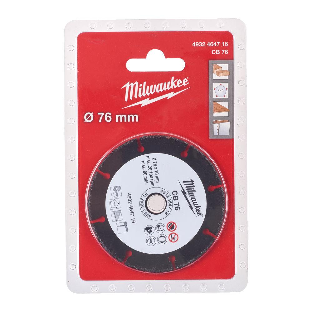 Milwaukee Karbidový kotouč 76 mm pro FCOT
