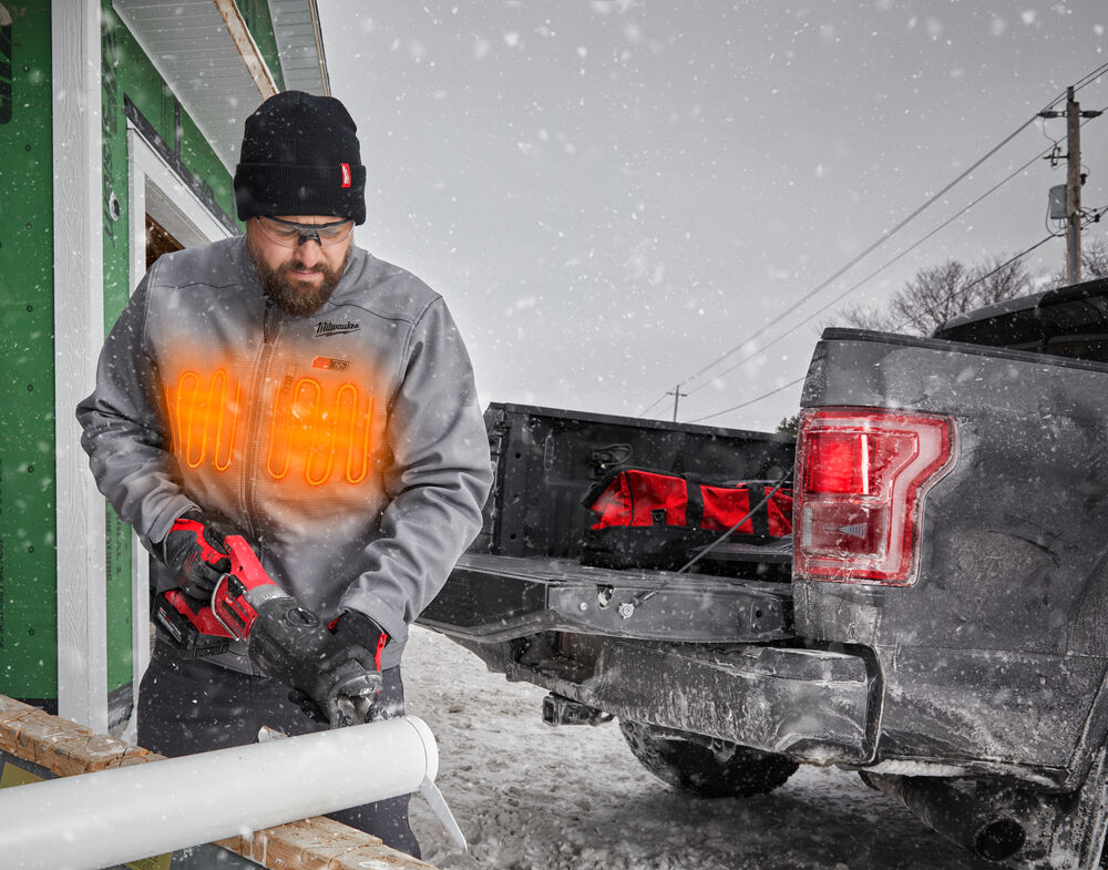 Milwaukee M12 HJGREY5-0 (XXXL) Premium vyhřívaná bunda šedá