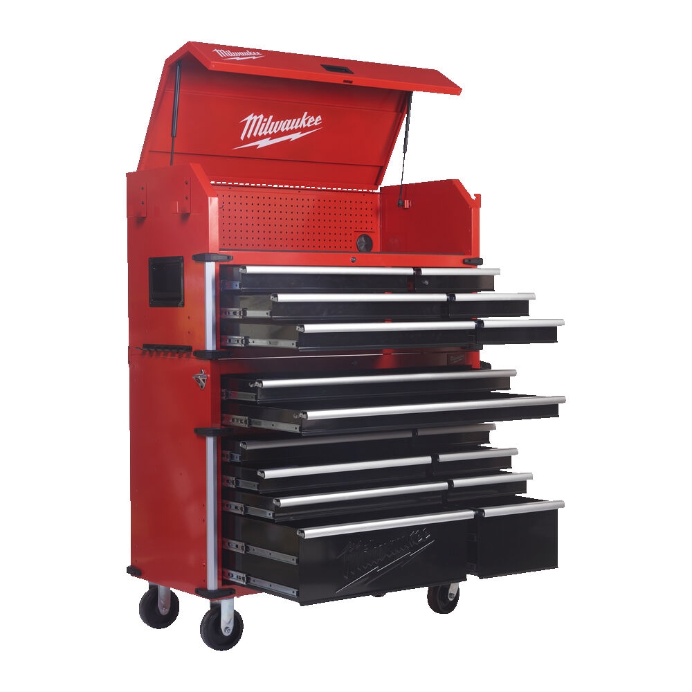 Milwaukee SRC46-1 46“ / 117 cm dílenská ocelová skříň s 10 zásuvkami