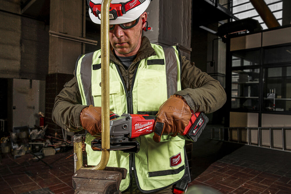 Milwaukee M18 FSAG125XB-0X 125 mm Úhlová bruska s posuvným spínačem, Rapid STOP