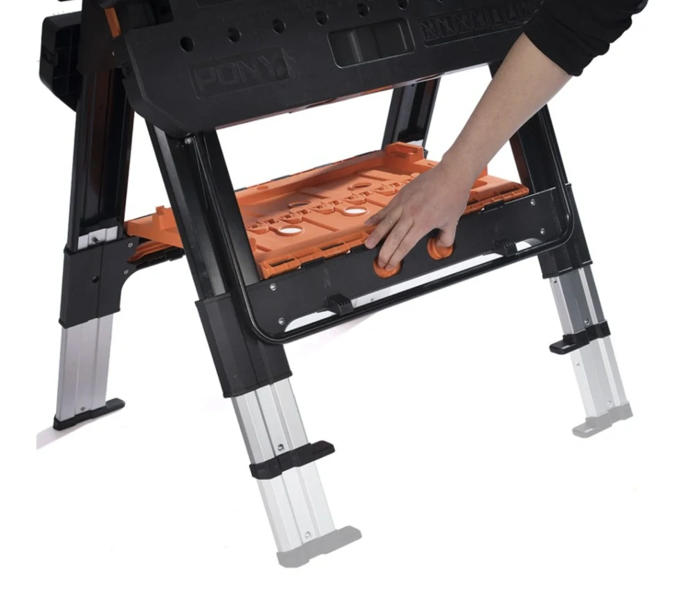 Skládací pracovní stůl PONY JORGENSEN s nastavitelnou výškou - plocha 787 × 635 mm