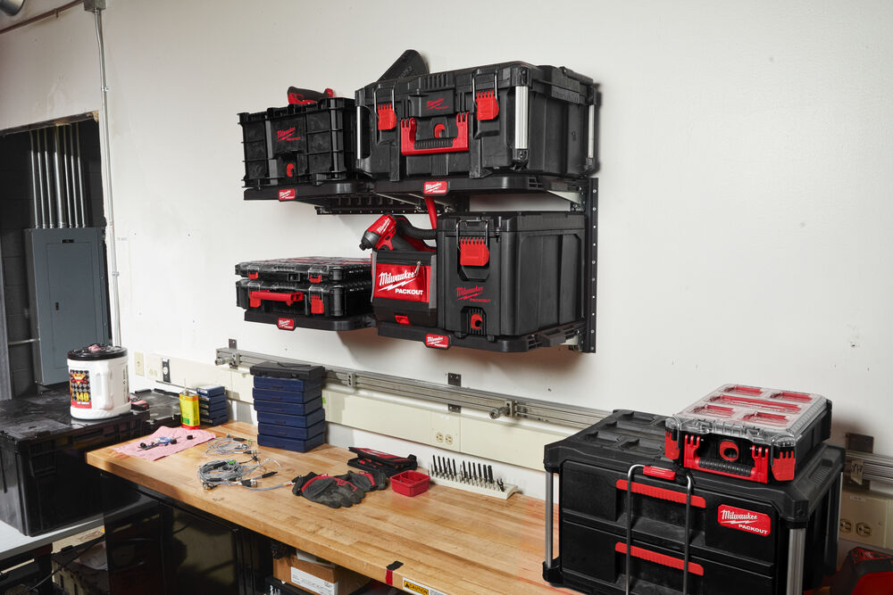 Milwaukee Packout E-Track regálový systém - sada