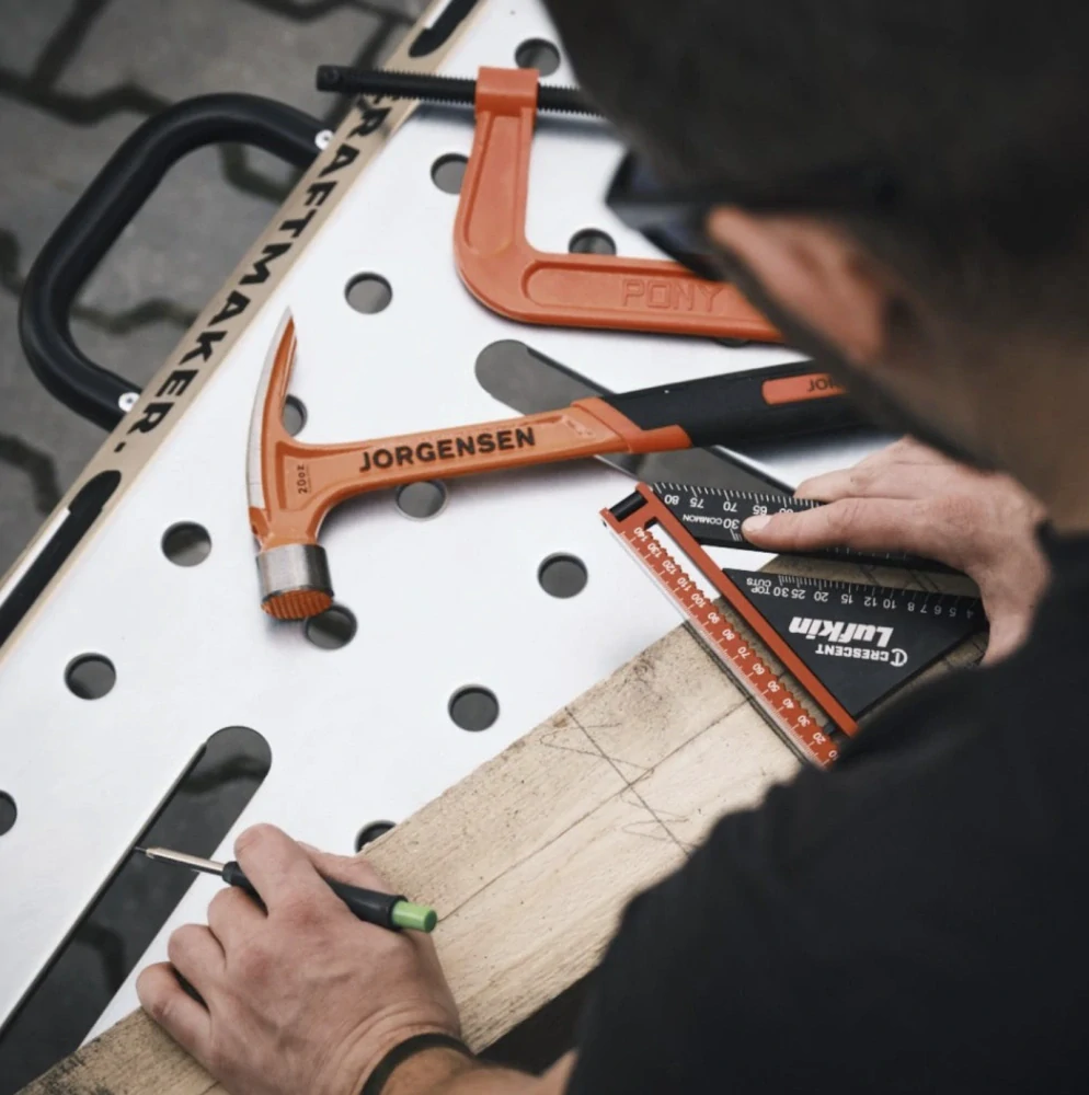 Kovový skládací pracovní stůl CRAFTMAKER SteelBench S110