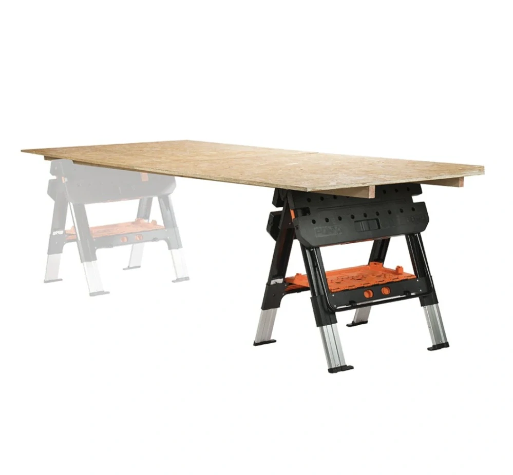 Skládací pracovní stůl PONY JORGENSEN s nastavitelnou výškou - plocha 787 × 635 mm