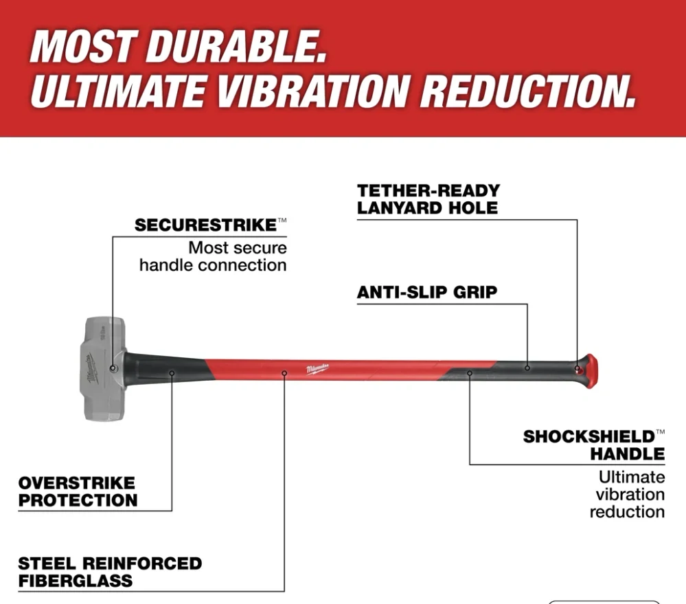 Milwaukee Ruční bourací kladivo 4,5 kg rukojeť 91 cm