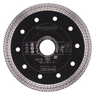 Rhodius DG15 125x10,0x1,4x22,23 Diamantový kotouč Bal. 1