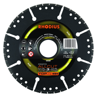 Rhodius DG210 Allcut 115x3,0x2,5x22,23 Diamantový kotouč Bal. 1