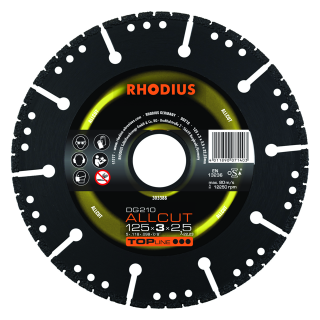 Rhodius DG210 Allcut 125x3,0x2,5x22,23 Diamantový kotouč Bal. 1