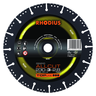 Rhodius DG210 Allcut 230x3,0x2,8x22,23 Diamantový kotouč Bal. 1