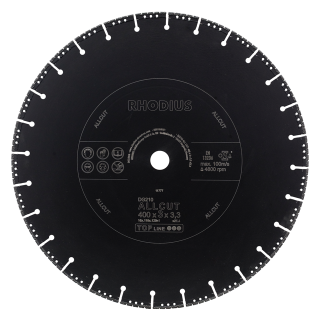Rhodius DG210 Allcut 400x3,0x3,3x25,40 Diamantový kotouč Bal. 1