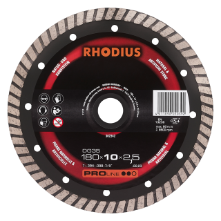 Rhodius DG35 180x10,0x2,3x22,23 Diamantový kotouč Bal. 1