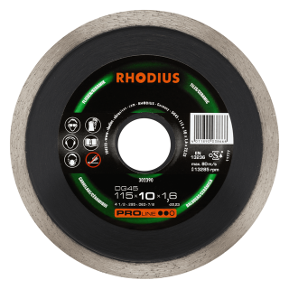 Rhodius DG45 115x10,0x1,6x22,23 Diamantový kotouč Bal. 1