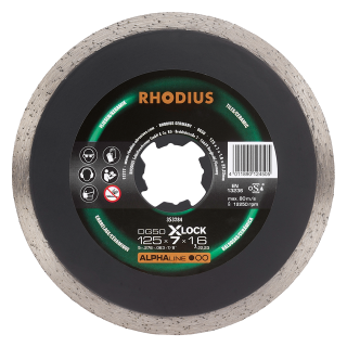 Rhodius DG50 X-lock 125x7,0x1,6x22,23 Diamantový řezný kotouč Bal. 1